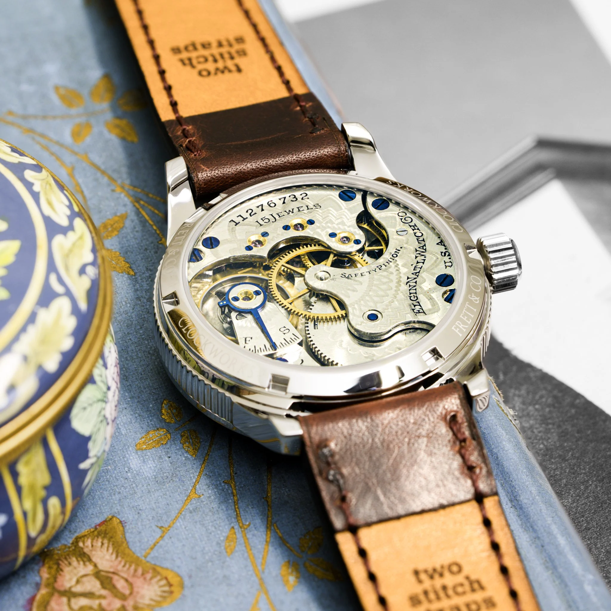 Elgin pocket watch conversion — Frett & Co Clockworks
